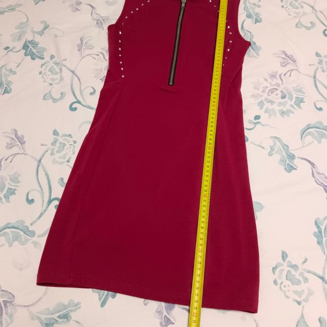 Vestido granate Divided H&M talla 36