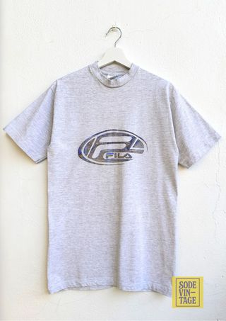 Camiseta Fila Gris Vintage 