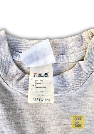 Camiseta Fila Gris Vintage 