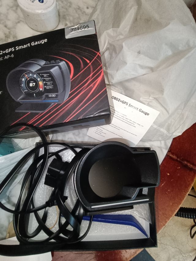 Pantalla Info Vehículo OBD II + GPS