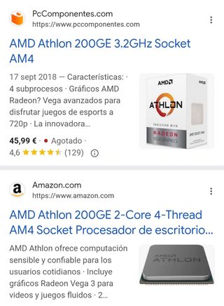 AMD Athlon 200GE 3.2GHz Socket AM4