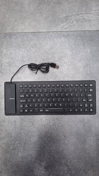 Teclado Flexible Silicona USB Negro