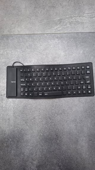 Teclado Flexible Silicona USB Negro