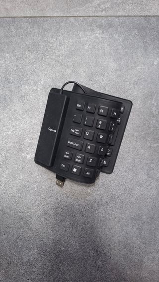 Teclado Flexible Silicona USB Negro