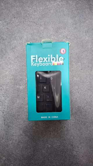 Teclado Flexible Silicona USB Negro