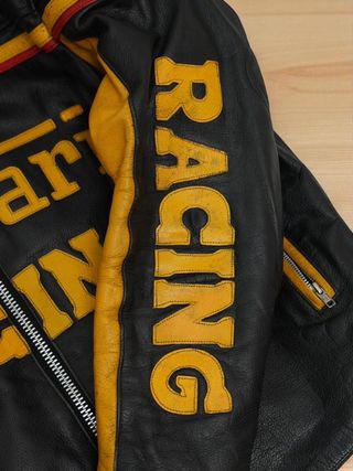 Chaqueta de Cuero genuino Ferrari Racing Talla L/M