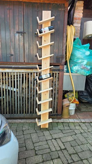Porta Bottiglie Legno Fatto a Mano