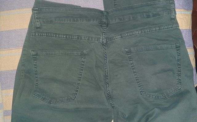 Pantalone jeans verdi