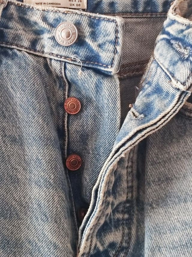 Pantalón vaquero Stradivarius azul Talla S/36