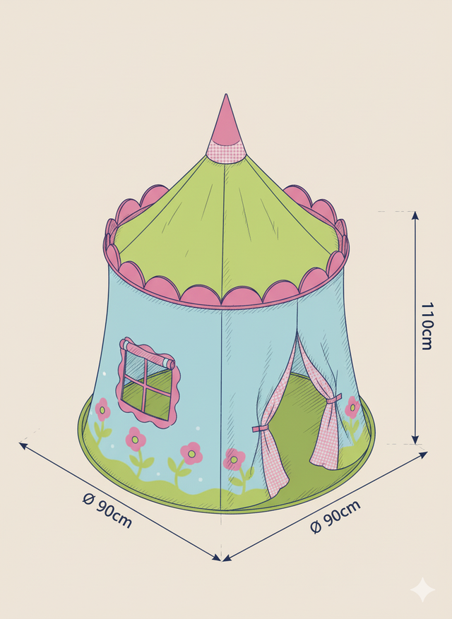 Castillo de Princesas Pop-up. ¡Magia instantánea!