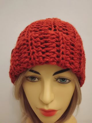 Berretto lana color ruggine