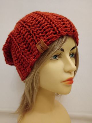 Berretto lana color ruggine