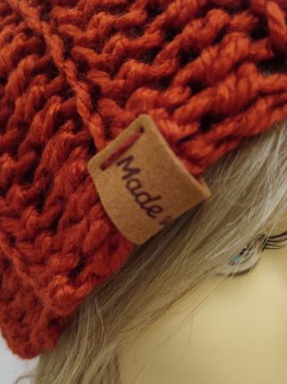 Berretto lana color ruggine