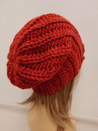 Berretto lana color ruggine