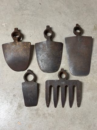 Conjunto herramientas agricultura y construcción