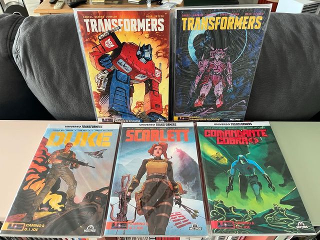 CÓMIC PACK TRANSFORMERS Y GIJOE (5 tomos).