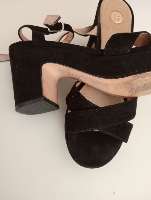 Sandalias de tacón La Strada negras