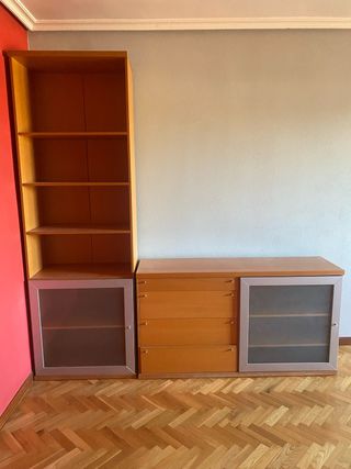 Conjunto de Mueble de salón aparador y estantería