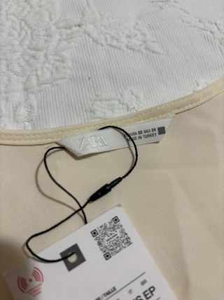 Chaleco Zara Beige Talla XS