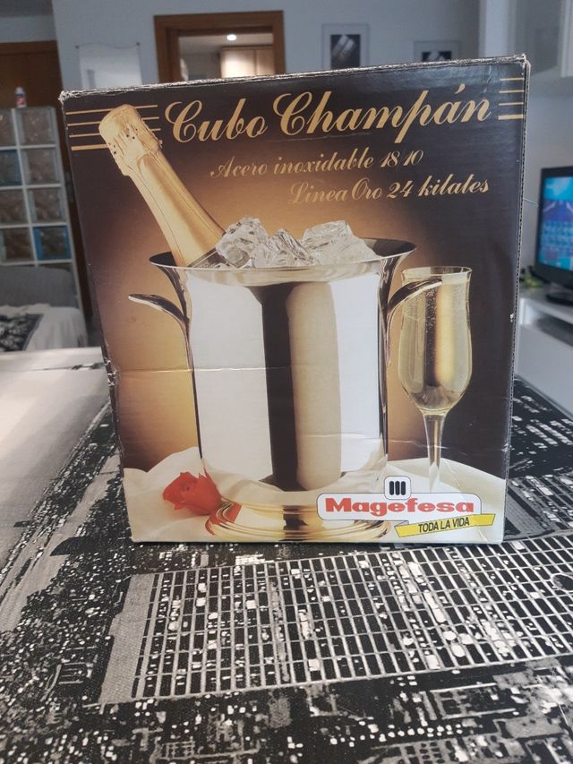 Cubo Champán Magefesa Inox 18/10 Oro 24k
