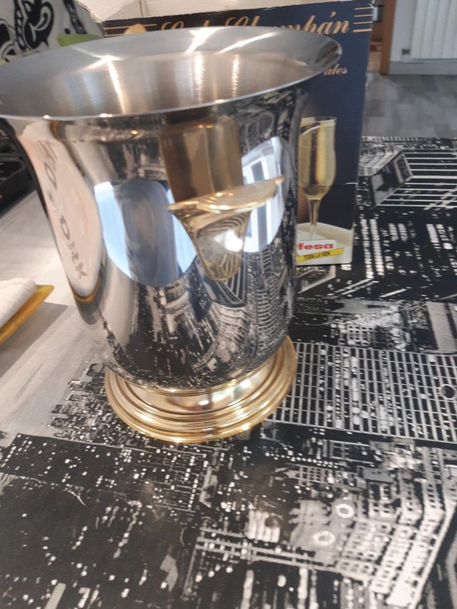 Cubo Champán Magefesa Inox 18/10 Oro 24k