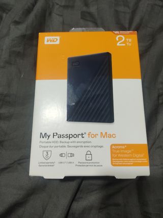 Disco Duro Externo WD 2TB My Passport for Mac