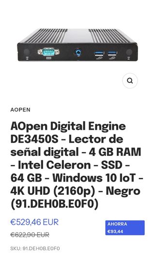 AOPEN Digital Engine DE3450S