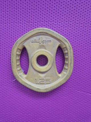 Pesa 1.25 kg all4gym
Puedo tener hasta 3.