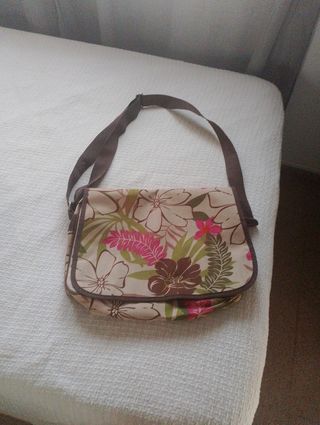 Bandolera floral para libros