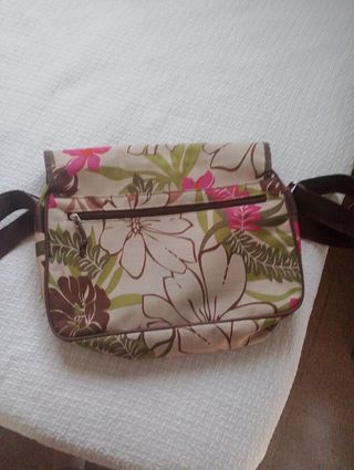 Bandolera floral para libros