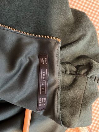 Vestido corto Zara verde