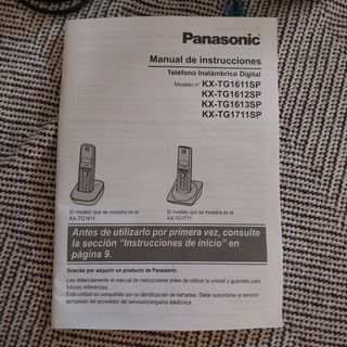 Teléfono Inalámbrico Panasonic Negro