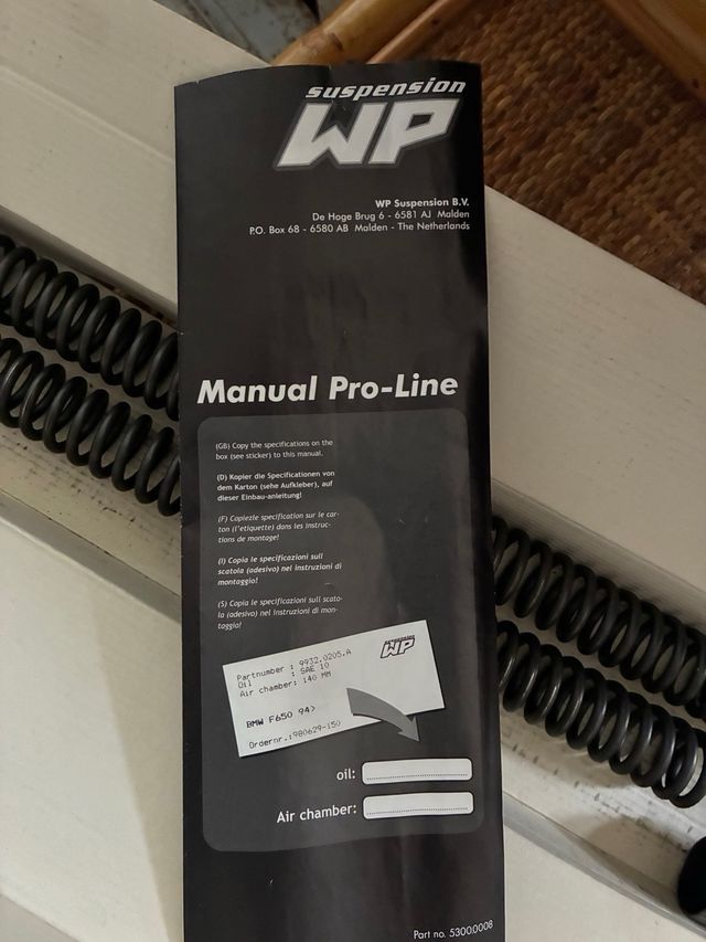 Molle per forcelle Wp