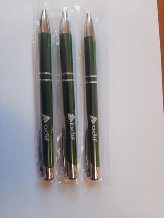 Confezione da 3 penne ADIF verdi
