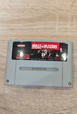 Bulls vs Blazers Super Nintendo SNES PAL