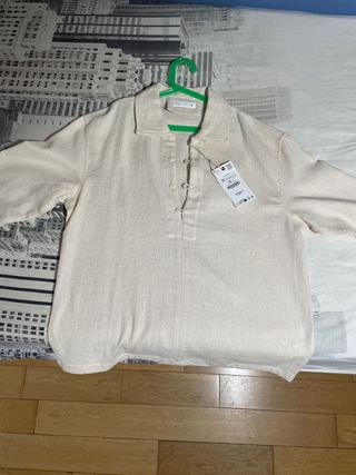 Camisa Zara Beige Talla M