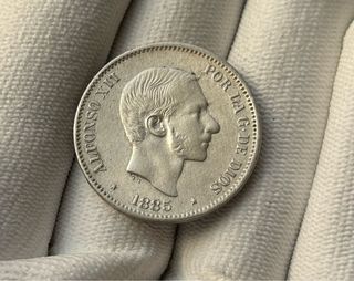 50 Céntimos de Peso 1885 Alfonso XII