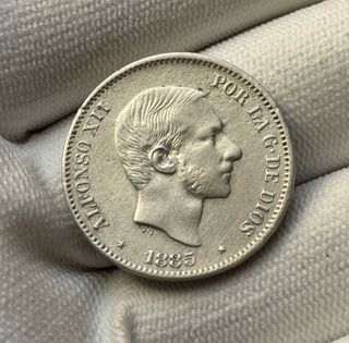 50 Céntimos de Peso 1885 Alfonso XII