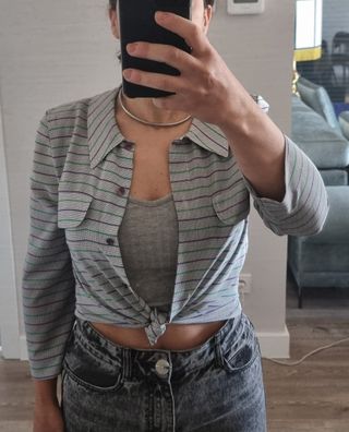 Blusa vintage hecha por modista