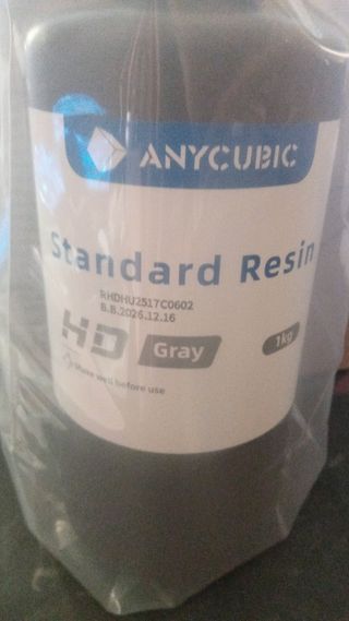 Resina standard Anycubic Grey 1kg HD Grey