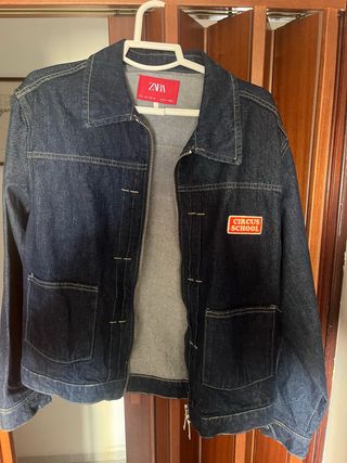 Chaqueta Vaquera Zara x Harry Lambert Azul