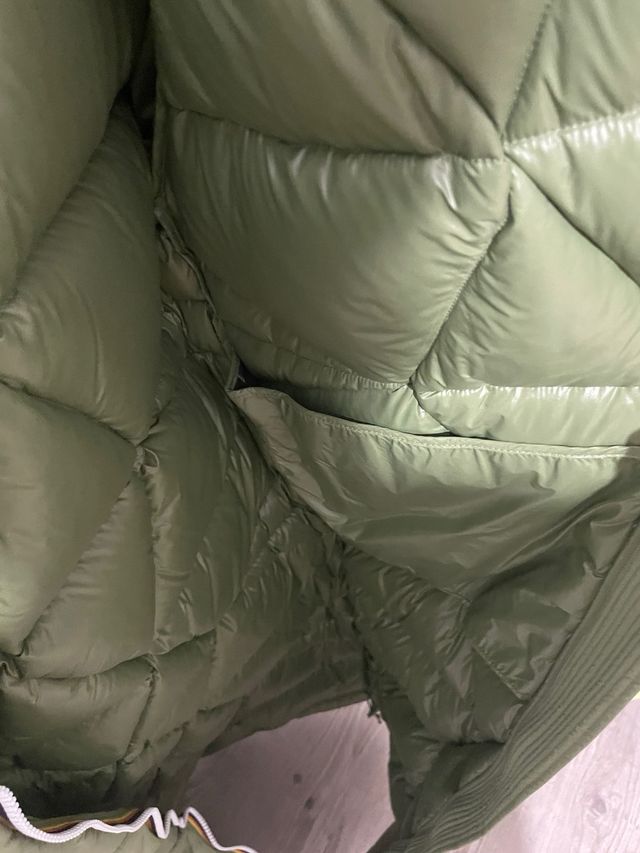 Cappotto K-Way unisex verde imbottito