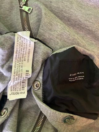 Cazadora Zara Impermeable Reversible Talla S