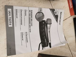 Equipo Karaoke SilverCrest + 2 Micrófonos