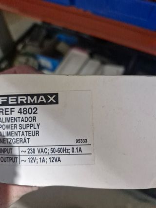 Fuente de Alimentación Fermax REF 4802