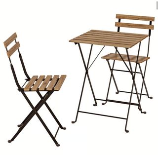 Mesa y 2 Sillas Plegables Ikea Terraza