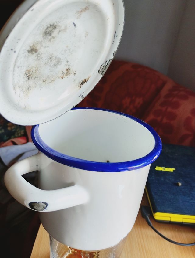 Mini olla Ibili blanca y azul