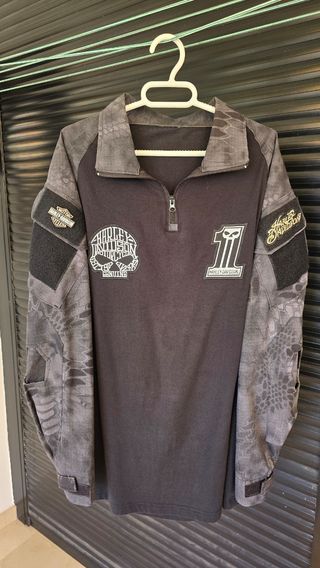 Camisa con parches Harley Davidson Talla L 