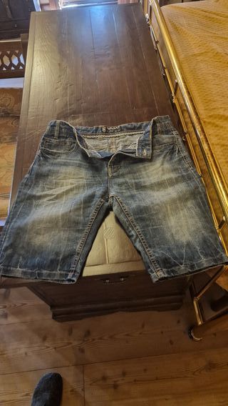 Pantaloni Jeans Corti Blu