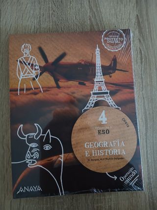 Hola vendo libro de geografía e historia 4eso